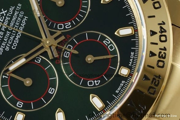 0502 Daytona 116508 QF 1:1 Best Edition Green Dial on YG Bracelet SA4130 V ComfortFit 1761